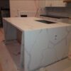 Quartz Stone Slabs Calacutta White 110x36 Slab 7