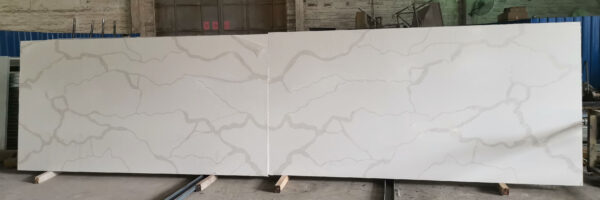 Quartz Stone Slabs Calacutta White 110x36 Slab 3