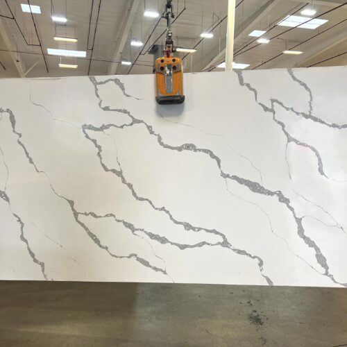 Quartz Stone Slabs Calacutta Luxe 110x42 White Slab 0