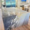 Quartz Stone Slabs Bianco Carrara 110x36 White Slab 4