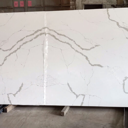 Quartz Stone Slabs Raja 110x36 Beige Slab 0