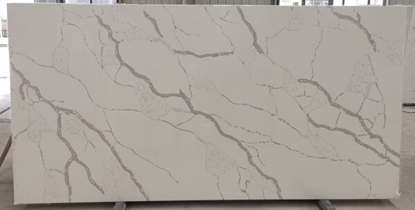 Quartz Stone Slabs Raja 126x63 3/4 Gray Slab 1