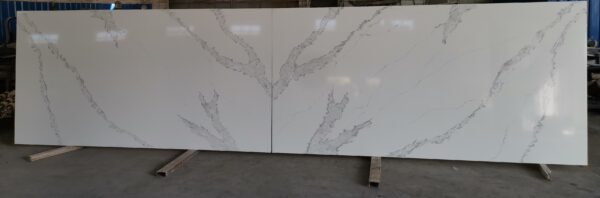 Quartz Stone Slabs Calacatta Corchia 126x63 3/4 White N/A Slab 1