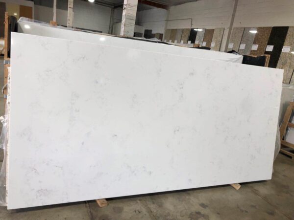 Quartz Stone Slabs Savoy 110x52 White Slab 1