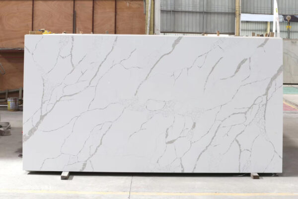 Quartz Stone Slabs Sevilla 110x26 White Slab 1