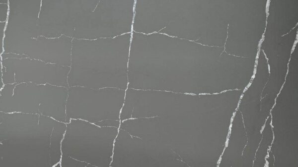 Quartz Stone Slabs Calacatta Ash 126x63 3/4 Gray Leathered Slab 1