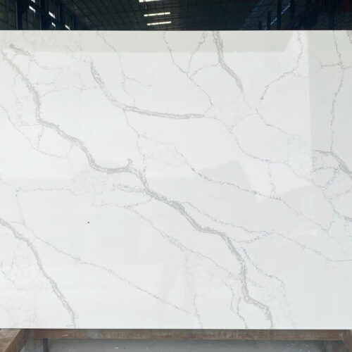 Quartz Stone Slabs Calacatta Waikiki 110x26 White Slab