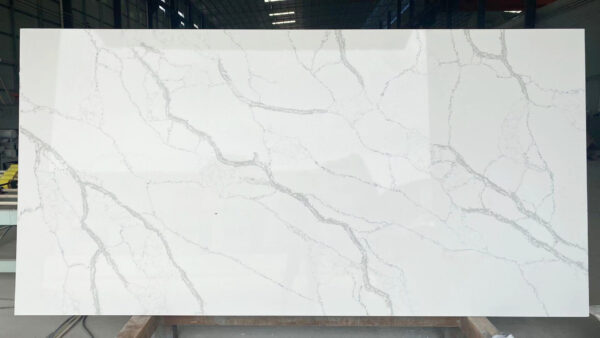 Quartz Stone Slabs Calacatta Waikiki 110x26 White Slab