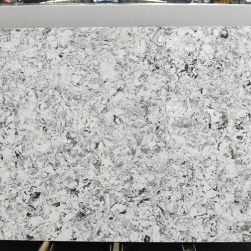 Quartz Stone Slabs Perla Blanca 110x26 White Slab 0