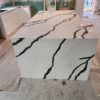 Quartz Stone Slabs Calacatta Plazo 110x42 White Slab 2