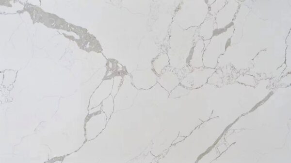 Quartz Stone Slabs Calacatta Zoella 126x63 White Slab 1