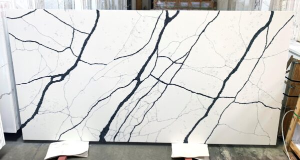 Quartz Stone Slabs Zion 126x63 White Slab 0