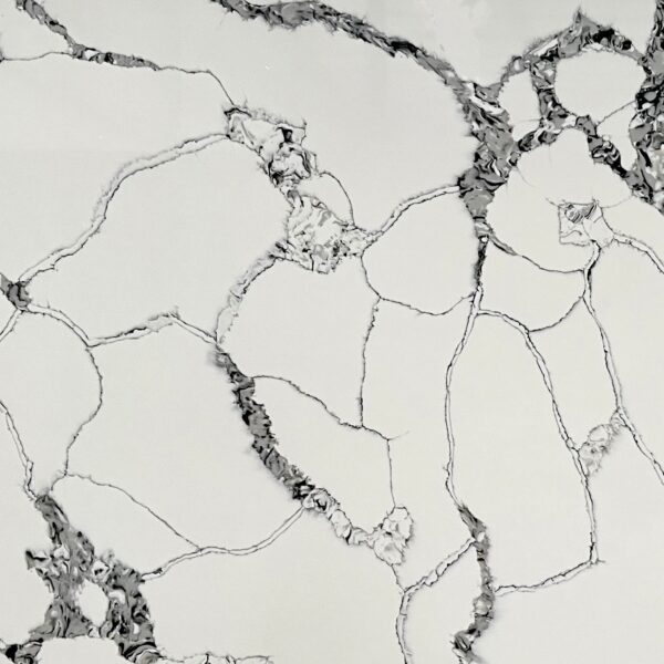 Quartz Stone Slabs Toretto 110x26 White Slab 2