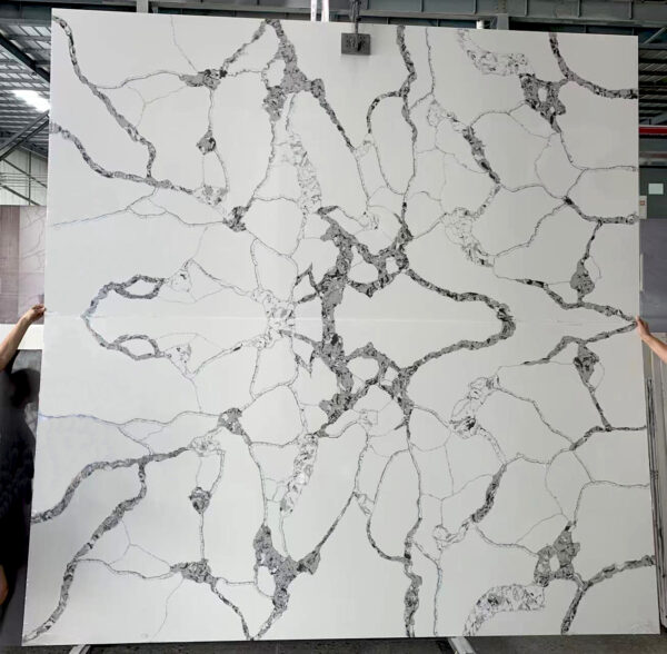 Quartz Stone Slabs Toretto 126x63 White Slab 3