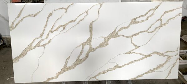 Quartz Stone Slabs Dolce Vita 110x42 White Slab 2