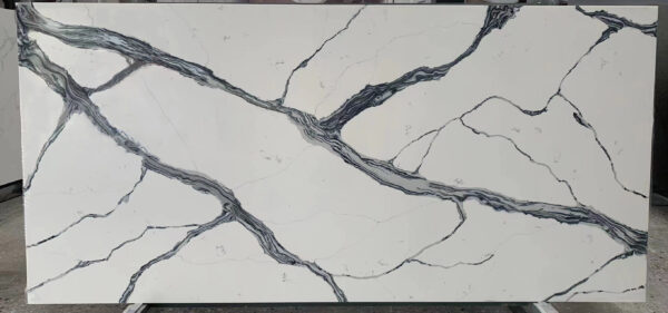 Quartz Stone Slabs Calacatta Lucca 126x63 White Slab 1