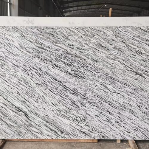 Quartz Stone Slabs Odyssey 126x63 Gray Slab