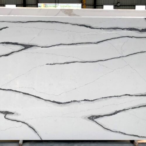 Quartz Stone Slabs Cairo 126x63 Gray Slab