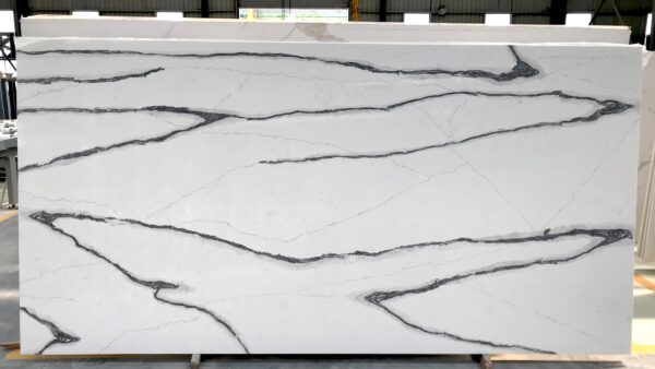 Quartz Stone Slabs Cairo 126x63 Gray Slab