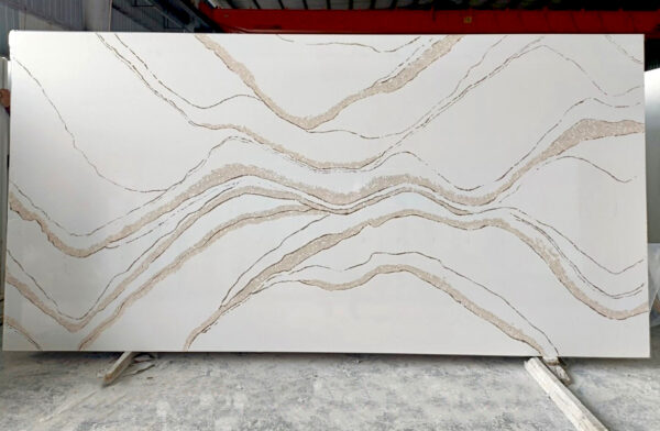 Quartz Stone Slabs Monte Carlo 110x36 White Slab