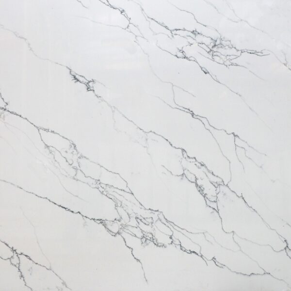 Quartz Stone Slabs Adelia 110x26 White Slab 1