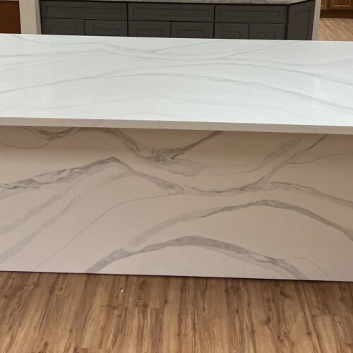 Quartz Stone Slabs Blizzard 110x26 White Slab 0