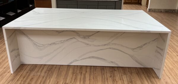 Quartz Stone Slabs Blizzard 110x26 White Slab 0