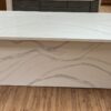 Quartz Stone Slabs Blizzard 110x42 White Slab 0