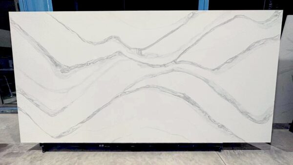 Quartz Stone Slabs Blizzard 126x63 White Slab