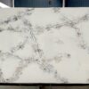 Quartz Stone Slabs Sakura 110x26 White Slab 0