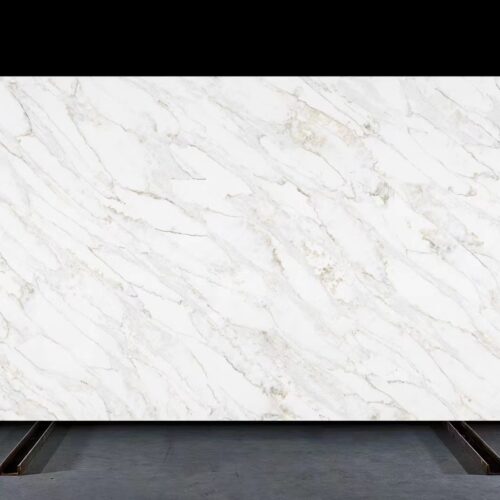 Quartz Stone Slabs Calacatta Sofia 110x26 White Slab