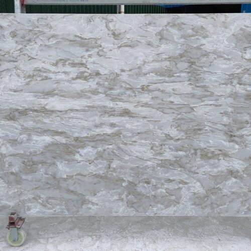 Quartz Stone Slabs Tacaoma 110x26 Gray Slab